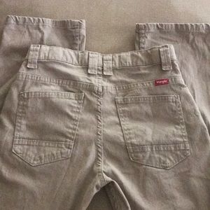 Boys size 14 Regular Straight Leg Khaki Wranglers